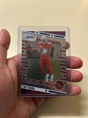 2024 Panini Absolute Trey Benson BLUE #161 Arizona Cardinals RC